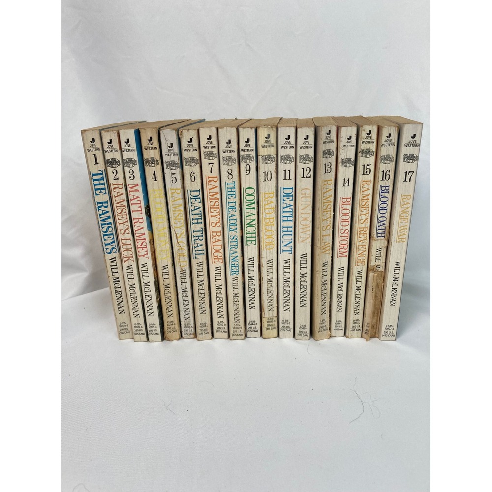 Will McLennan The Ramseys Western Series Books 1-17 Lot 16 Books Missing #4